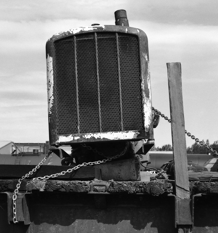 Ship Creek Junk Yard Radiator BW.jpg